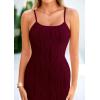 imagePRETTYGARDEN Summer Dresses for Women Sleeveless Bodycon Dress Textured Back Slit Sexy Cocktail Party Beach Vacation ClothesWine Red