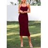 imagePRETTYGARDEN Summer Dresses for Women Sleeveless Bodycon Dress Textured Back Slit Sexy Cocktail Party Beach Vacation ClothesWine Red