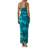 imagePRETTYGARDEN Summer Wedding Guest Dresses for Women 2026 Spaghetti Strap Mesh Bodycon Beach Vacation Floral Maxi Long DressesFloral Lake Blue
