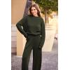 imagePRETTYGARDEN Two Piece Sets for Women 2026 Pullover Sweater High Waisted Sweatpants Tracksuit Lounge Set Fall Winter OutfitsArmy Green