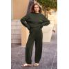 imagePRETTYGARDEN Two Piece Sets for Women 2026 Pullover Sweater High Waisted Sweatpants Tracksuit Lounge Set Fall Winter OutfitsArmy Green