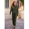 imagePRETTYGARDEN Two Piece Sets for Women 2026 Pullover Sweater High Waisted Sweatpants Tracksuit Lounge Set Fall Winter OutfitsArmy Green