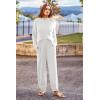 imagePRETTYGARDEN Two Piece Sets for Women 2026 Pullover Sweater High Waisted Sweatpants Tracksuit Lounge Set Fall Winter OutfitsBeige White