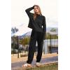 imagePRETTYGARDEN Two Piece Sets for Women 2026 Pullover Sweater High Waisted Sweatpants Tracksuit Lounge Set Fall Winter OutfitsBlack