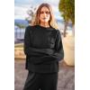 imagePRETTYGARDEN Two Piece Sets for Women 2026 Pullover Sweater High Waisted Sweatpants Tracksuit Lounge Set Fall Winter OutfitsBlack