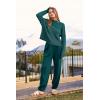imagePRETTYGARDEN Two Piece Sets for Women 2026 Pullover Sweater High Waisted Sweatpants Tracksuit Lounge Set Fall Winter OutfitsBlue Green