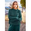 imagePRETTYGARDEN Two Piece Sets for Women 2026 Pullover Sweater High Waisted Sweatpants Tracksuit Lounge Set Fall Winter OutfitsBlue Green