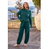imagePRETTYGARDEN Two Piece Sets for Women 2026 Pullover Sweater High Waisted Sweatpants Tracksuit Lounge Set Fall Winter OutfitsBlue Green