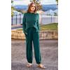 imagePRETTYGARDEN Two Piece Sets for Women 2026 Pullover Sweater High Waisted Sweatpants Tracksuit Lounge Set Fall Winter OutfitsBlue Green