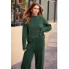 imagePRETTYGARDEN Two Piece Sets for Women 2026 Pullover Sweater High Waisted Sweatpants Tracksuit Lounge Set Fall Winter OutfitsDark Green