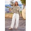 imagePRETTYGARDEN Two Piece Sets for Women 2026 Pullover Sweater High Waisted Sweatpants Tracksuit Lounge Set Fall Winter OutfitsKhaki Beige White