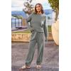 imagePRETTYGARDEN Two Piece Sets for Women 2026 Pullover Sweater High Waisted Sweatpants Tracksuit Lounge Set Fall Winter OutfitsLight Grey