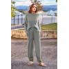 imagePRETTYGARDEN Two Piece Sets for Women 2026 Pullover Sweater High Waisted Sweatpants Tracksuit Lounge Set Fall Winter OutfitsLight Grey