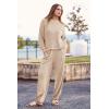 imagePRETTYGARDEN Two Piece Sets for Women 2026 Pullover Sweater High Waisted Sweatpants Tracksuit Lounge Set Fall Winter OutfitsLight Khaki