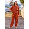 imagePRETTYGARDEN Two Piece Sets for Women 2026 Pullover Sweater High Waisted Sweatpants Tracksuit Lounge Set Fall Winter OutfitsOrange