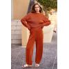 imagePRETTYGARDEN Two Piece Sets for Women 2026 Pullover Sweater High Waisted Sweatpants Tracksuit Lounge Set Fall Winter OutfitsOrange