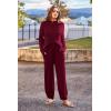 imagePRETTYGARDEN Two Piece Sets for Women 2026 Pullover Sweater High Waisted Sweatpants Tracksuit Lounge Set Fall Winter OutfitsWine Red
