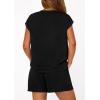 imagePRETTYGARDEN Two Piece Short Sets for Women Summer 2026 Matching Loungewear Travel Outfits Spring Beach Vacation ClothesBlack