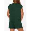 imagePRETTYGARDEN Two Piece Short Sets for Women Summer 2026 Matching Loungewear Travel Outfits Spring Beach Vacation ClothesDark Green