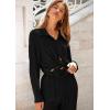 imagePRETTYGARDEN Womens 2 Piece Sets 2026 Fall Casual Textured Button Down Shirt Wide Leg Pants Outfits Loungewear TracksuitBlack