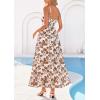 imagePRETTYGARDEN Womens 2026 Spring Boho Maxi Dress Eyelet Floral Long Flowy Sundresses Summer Beach Vacation ClothesFloral Apricot Brown