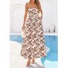 imagePRETTYGARDEN Womens 2026 Spring Boho Maxi Dress Eyelet Floral Long Flowy Sundresses Summer Beach Vacation ClothesFloral Apricot Brown