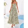 imagePRETTYGARDEN Womens 2026 Spring Boho Maxi Dress Eyelet Floral Long Flowy Sundresses Summer Beach Vacation ClothesFloral Army Green