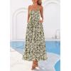 imagePRETTYGARDEN Womens 2026 Spring Boho Maxi Dress Eyelet Floral Long Flowy Sundresses Summer Beach Vacation ClothesFloral Army Green