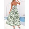 imagePRETTYGARDEN Womens 2026 Spring Boho Maxi Dress Eyelet Floral Long Flowy Sundresses Summer Beach Vacation ClothesFloral White Army Green