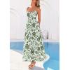 imagePRETTYGARDEN Womens 2026 Spring Boho Maxi Dress Eyelet Floral Long Flowy Sundresses Summer Beach Vacation ClothesFloral White Army Green
