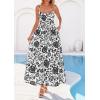imagePRETTYGARDEN Womens 2026 Spring Boho Maxi Dress Eyelet Floral Long Flowy Sundresses Summer Beach Vacation ClothesFloral White Black