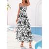 imagePRETTYGARDEN Womens 2026 Spring Boho Maxi Dress Eyelet Floral Long Flowy Sundresses Summer Beach Vacation ClothesFloral White Black