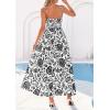 imagePRETTYGARDEN Womens 2026 Spring Boho Maxi Dress Eyelet Floral Long Flowy Sundresses Summer Beach Vacation ClothesFloral White Black