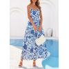 imagePRETTYGARDEN Womens 2026 Spring Boho Maxi Dress Eyelet Floral Long Flowy Sundresses Summer Beach Vacation ClothesFloral White Blue