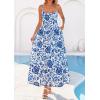 imagePRETTYGARDEN Womens 2026 Spring Boho Maxi Dress Eyelet Floral Long Flowy Sundresses Summer Beach Vacation ClothesFloral White Blue