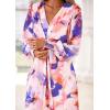 imagePRETTYGARDEN Womens 2026 Spring Wedding Guest Dresses Floral Long Sleeve V Neck Belted Long Flowy Boho Maxi DressFloral Multicolored