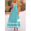 imagePRETTYGARDEN Womens 2026 Summer Flowy Maxi Dress Casual Sleeveless Spaghetti Strap Ruffle Beach Long DressesAqua Green