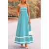 imagePRETTYGARDEN Womens 2026 Summer Flowy Maxi Dress Casual Sleeveless Spaghetti Strap Ruffle Beach Long DressesAqua Green