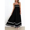 imagePRETTYGARDEN Womens 2026 Summer Flowy Maxi Dress Casual Sleeveless Spaghetti Strap Ruffle Beach Long DressesBlack