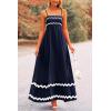 imagePRETTYGARDEN Womens 2026 Summer Flowy Maxi Dress Casual Sleeveless Spaghetti Strap Ruffle Beach Long DressesDark Blue