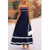 imagePRETTYGARDEN Womens 2026 Summer Flowy Maxi Dress Casual Sleeveless Spaghetti Strap Ruffle Beach Long DressesDark Blue