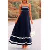 imagePRETTYGARDEN Womens 2026 Summer Flowy Maxi Dress Casual Sleeveless Spaghetti Strap Ruffle Beach Long DressesDark Blue