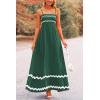 imagePRETTYGARDEN Womens 2026 Summer Flowy Maxi Dress Casual Sleeveless Spaghetti Strap Ruffle Beach Long DressesDark Green