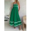 imagePRETTYGARDEN Womens 2026 Summer Flowy Maxi Dress Casual Sleeveless Spaghetti Strap Ruffle Beach Long DressesGreen
