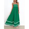 imagePRETTYGARDEN Womens 2026 Summer Flowy Maxi Dress Casual Sleeveless Spaghetti Strap Ruffle Beach Long DressesGreen