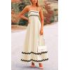 imagePRETTYGARDEN Womens 2026 Summer Flowy Maxi Dress Casual Sleeveless Spaghetti Strap Ruffle Beach Long DressesLight Beige