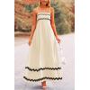 imagePRETTYGARDEN Womens 2026 Summer Flowy Maxi Dress Casual Sleeveless Spaghetti Strap Ruffle Beach Long DressesLight Beige