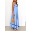 imagePRETTYGARDEN Womens 2026 Summer Flowy Maxi Dress Casual Sleeveless Spaghetti Strap Ruffle Beach Long DressesLight Blue