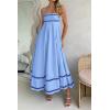 imagePRETTYGARDEN Womens 2026 Summer Flowy Maxi Dress Casual Sleeveless Spaghetti Strap Ruffle Beach Long DressesLight Blue