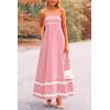 imagePRETTYGARDEN Womens 2026 Summer Flowy Maxi Dress Casual Sleeveless Spaghetti Strap Ruffle Beach Long DressesPink